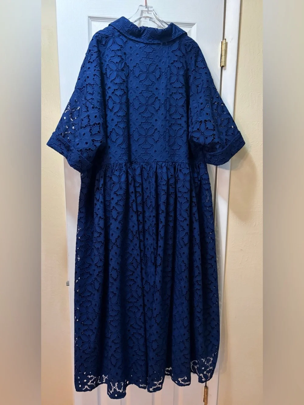Kate Spade Navy Embroidery Cutwork Montauk Dress - Picture 3 of 8
